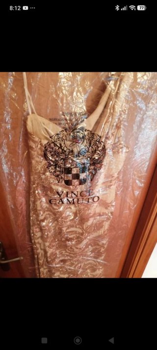 Vestido fiesta lentejuelas oro y plata