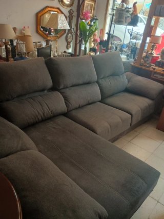 Cheslon Gris Tela Cama Baúl