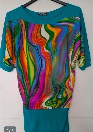 Blusa Yera flores o Blusa E&K Fashions Multicolor