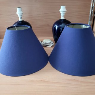 Coppia Lampade Blu