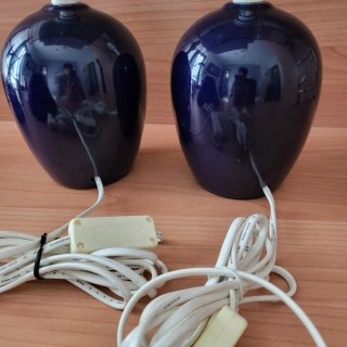 Coppia Lampade Blu