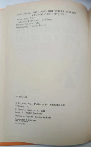 Libro Los Hollister en Italia (1987)