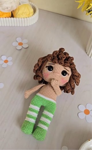Muñeca Amigurumi Naranjita Hecha a Mano