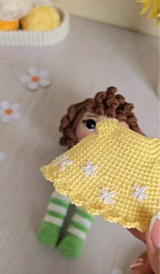 Muñeca Amigurumi Naranjita Hecha a Mano
