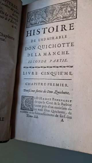 1732 QUIJOTE CERVANTES antíguo