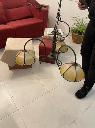 Lámpara Tiffany de 3 brazos