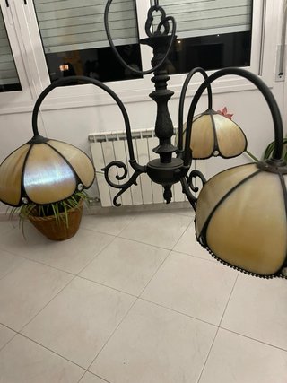 Lámpara Tiffany de 3 brazos