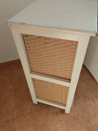 Cajonera de bambú 2 cestas