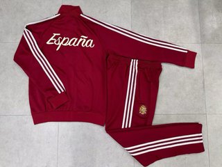 Chándal España Adidas Blanco y Rojo