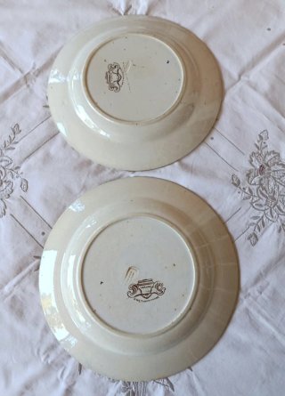 2 piatti vittoriani 1870