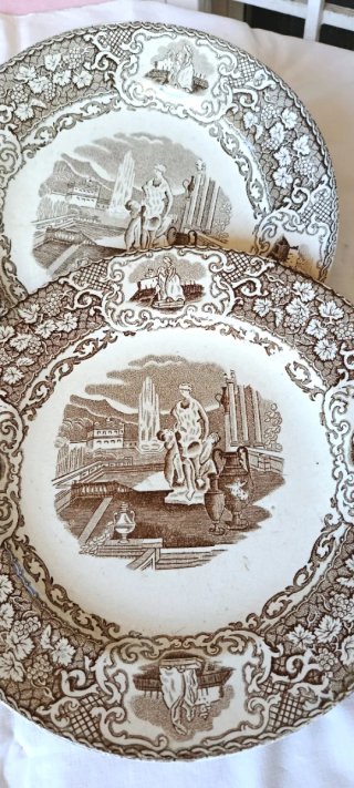 2 piatti vittoriani 1870