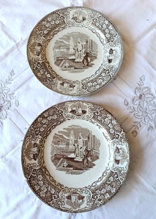 2 piatti vittoriani 1870