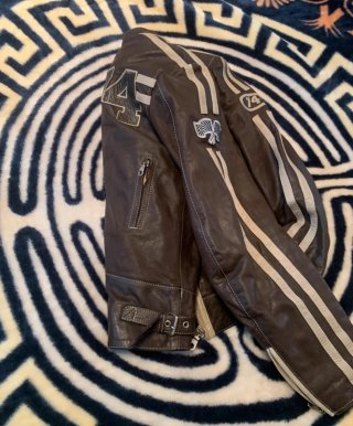Chaqueta de moto cuero alta gama