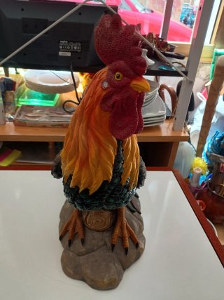 Escultura Gallo Resina Grande