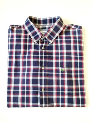Camisa cuadros Lacoste manga corta