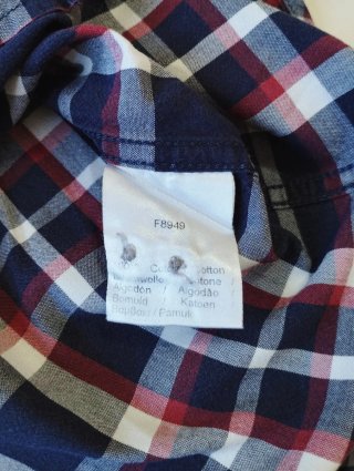 Camisa cuadros Lacoste manga corta