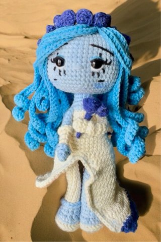 Muñeca Emili Novia Cadáver Crochet