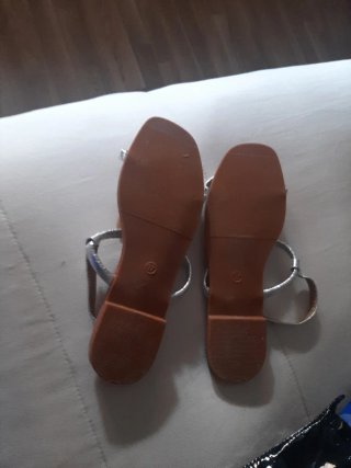 Sandalias Best Shoes Plata Talla 37