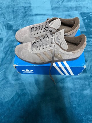 Zapatillas Adidas Gazelle Gris/Marrón Talla 46