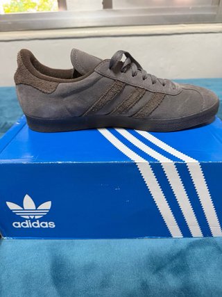 Zapatillas Adidas Gazelle Gris/Marrón Talla 46