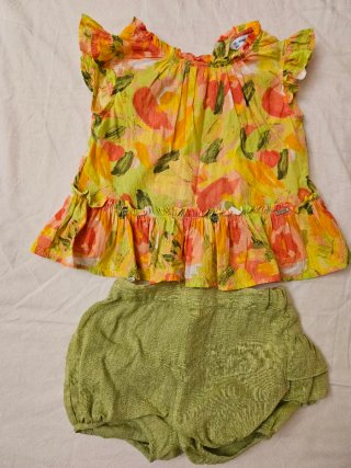 Completo bimba 12m estivo maglietta