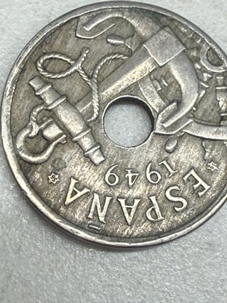 50 céntimos España 1949 lote de 24 monedas