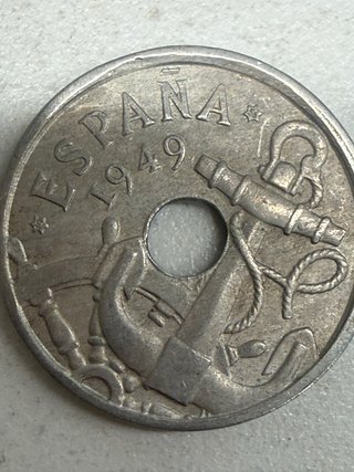 50 céntimos España 1949 lote de 24 monedas