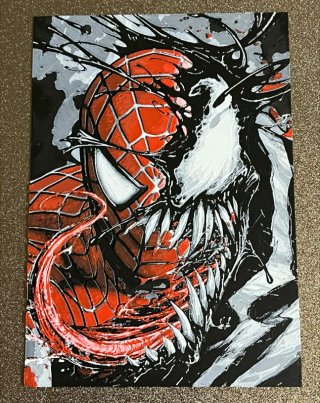 Cuadro Spiderman VS Venom 3D