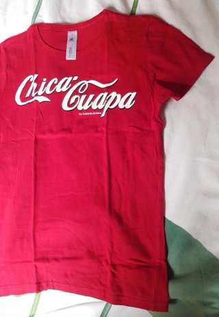 Camiseta Chica guapa Roja Talla S