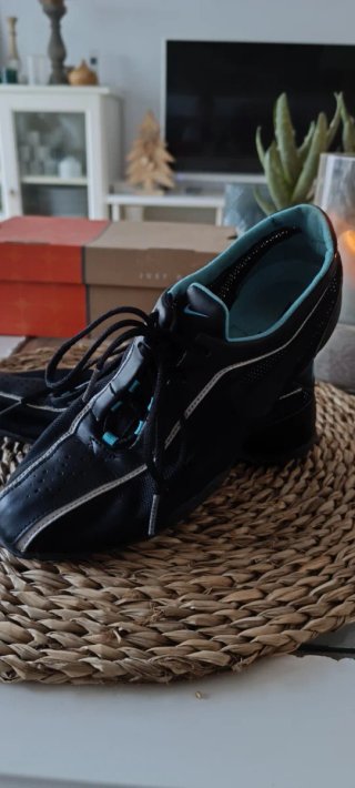 Zapatillas Nike Piel Negra Plata Talla 38