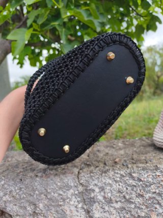 Clutch Borsa Ecopelle Tracolla Nera