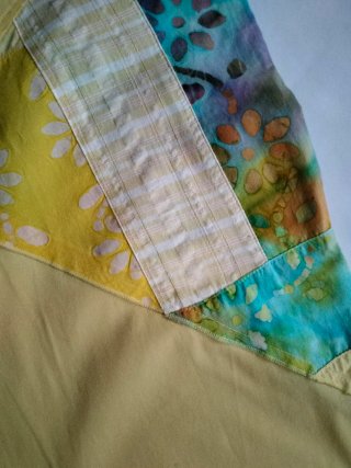 Falda patchwork estilo boho
