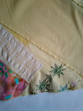 Falda patchwork estilo boho