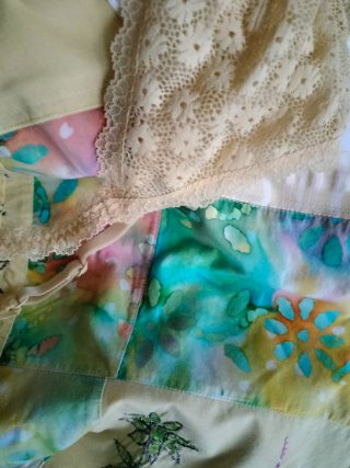 Falda patchwork estilo boho