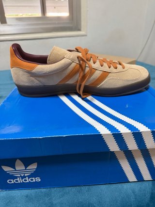 Zapatillas Adidas Gazelle Beige/Naranja T-46