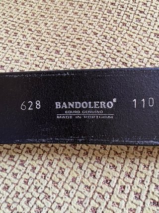 Cinturón Piel Bandolero Sport Negro