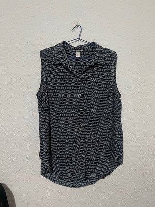 Blusa sin mangas H&M estampada