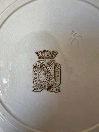 Platos Vintage China Sarreguemines | Porcelana