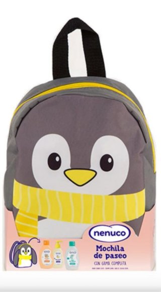 Mochila Nenuco Pingüino con neceser