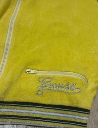 Sudadera Guess Amarilla Cremallera