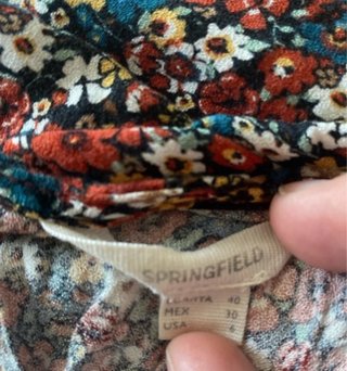 Vestido midi floral Stradivarius T40