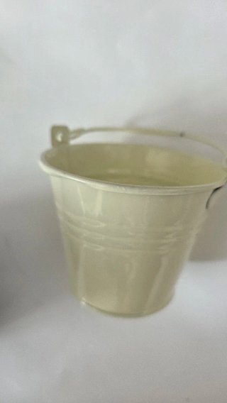 Set 4 vasetti decorativi ceramica e metallo