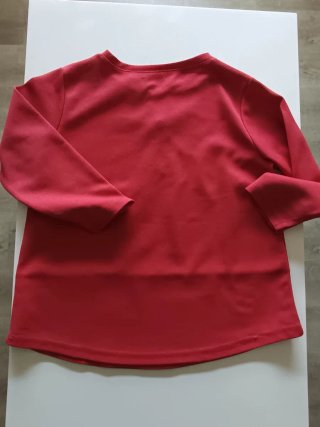 Jersey color coral con cremallera
