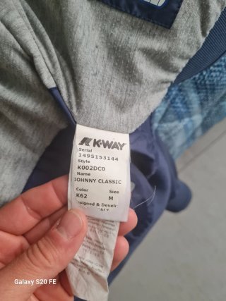 Giacca K-Way Blu Taglia M
