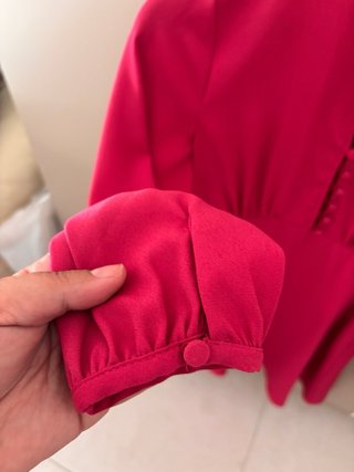 Abito Zara maniche lunghe fucsia nuovo