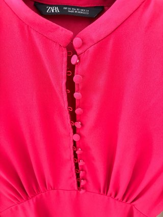 Abito Zara maniche lunghe fucsia nuovo