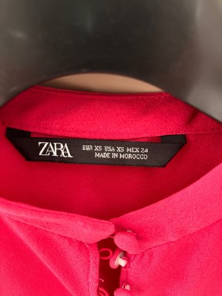 Abito Zara maniche lunghe fucsia nuovo