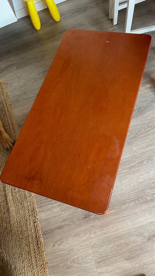 Mesa de centro elevable de madera