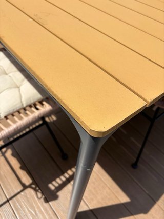 Mesa y 4 Sillas Terraza Mimbre