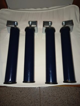 4 Patas para Somier Azul Medidas 4x3 cm